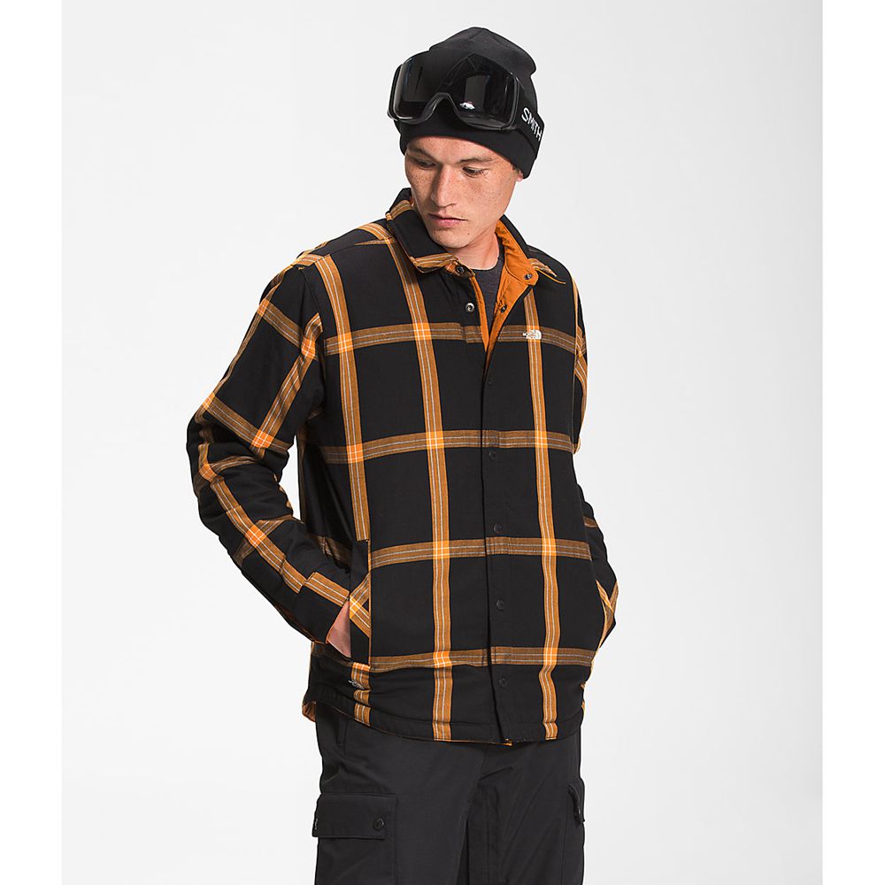 The North Face Insulated Jacket Mens Australia - The North Face Fort Point Insulated Flannel Orange